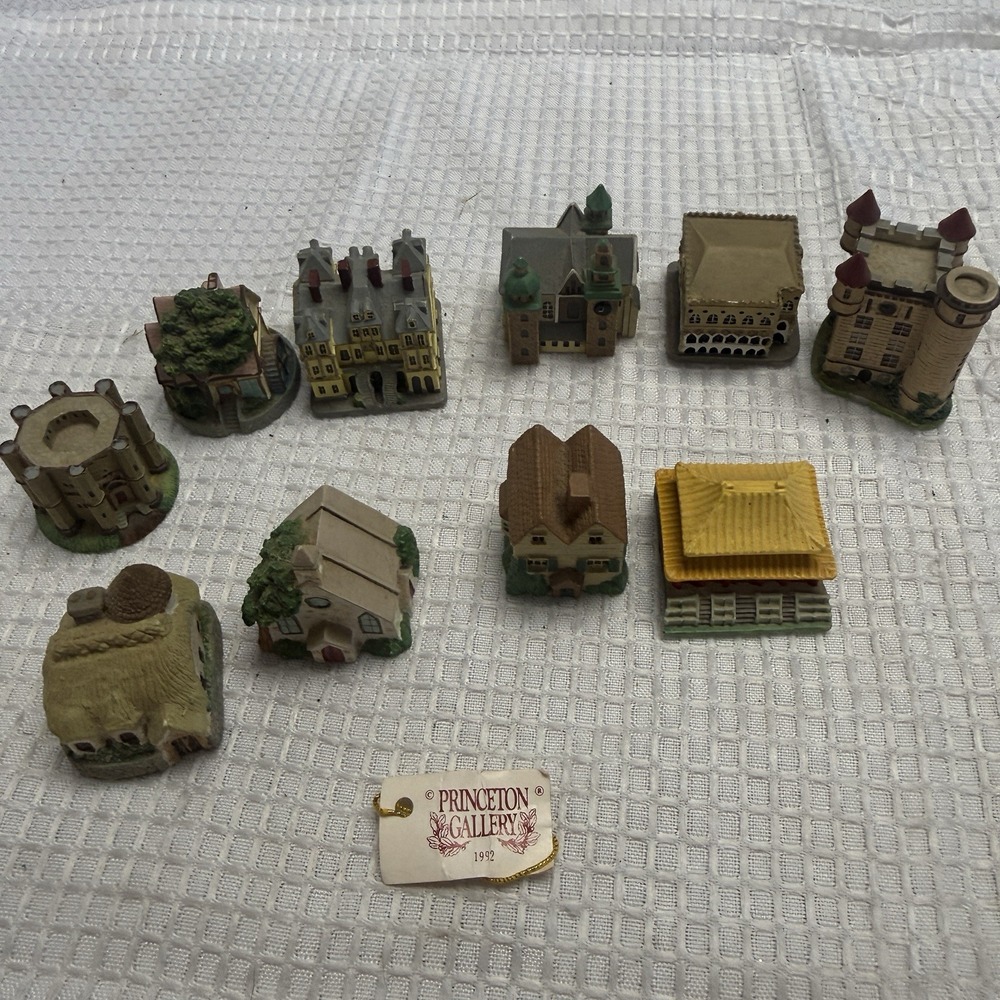 10 Lenox Princeton Gallery English Country Cottage & Castles Thimbles Lot